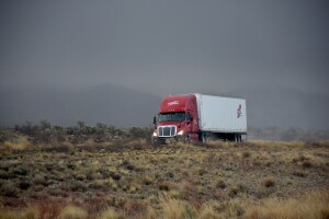 Truck covered by trucking insurance